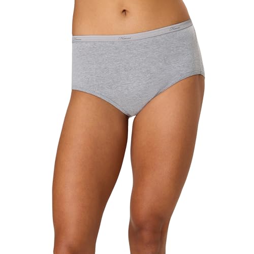 Image of Hanes Women's Underwear Pack, 10-Pack, Full-Coverage Cotton Blend Panties, Moisture-Wicking Underwear for Women