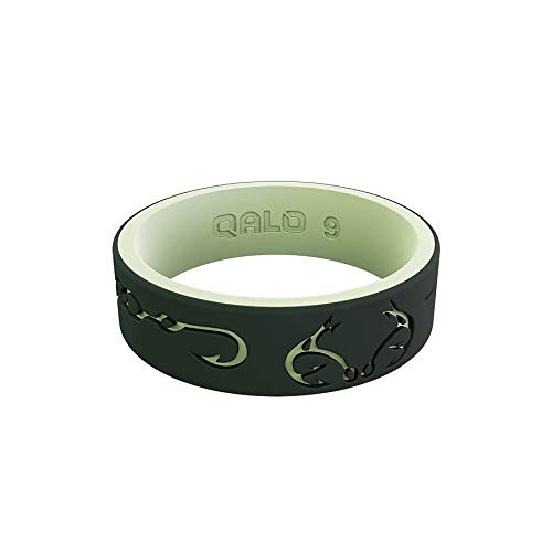 QALO Women's Evergreen/Moss Realtree Clinch Knot Strata Ring Size 052