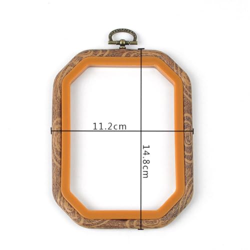 Bastidor de bordado para quilting y manualidades textiles con dos piezas complementarias 2