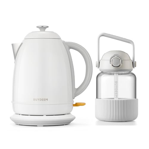 Hervidor eléctrico BUYDEEM K640 1.7L con botella de vidrio miniatura 1