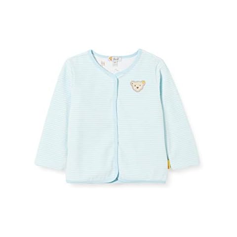 Steiff Baby-Jungen mit süßer Teddybärapplikation Sweatjacke, Blue Glow, 050 Cover