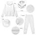 Frymappies Little Girls Butterfly Sweatsuit Size 7-8 Kids Rainbow Tie Dye Novelty Long Sleeve Hooded Sweatshirt and Sweatpants Sets Fashion Fall 2 Piece Outfits Jogging Pants Sets Activewear