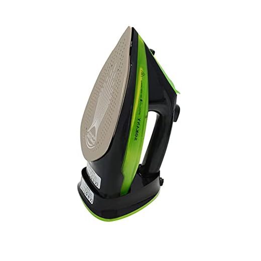 SOKANY AJ2085 Cordless Steam Iron - Plancha de vapor inalámbrica, 2400 W, depósito de agua de 370 ml, plancha de vapor inalámbrica con estación base, suela de cerámica (verde)