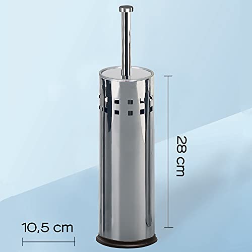 Gedy by Nameeks Toilet Brush Holders CO34 Contemporary Italian Bathroom Accessories Set, Metallol, 0 - Image 2