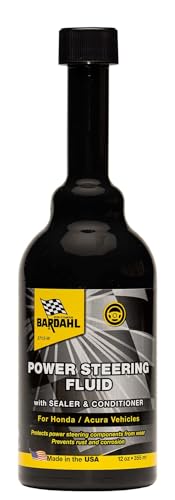 Bardahl 5713 Power Steering Fluid with Stop Leak Sealer - Steering Wheel Fluid and Conditioner for Improving and Restoring Hoses, Seals & O-Rings - Anti-Oxidant Wear & Rust Protection (12oz)