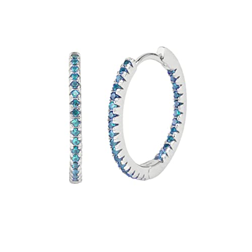 Boucles d'oreilles argent sterling et plaqué or anti-allergie avec oxydes de zirconium