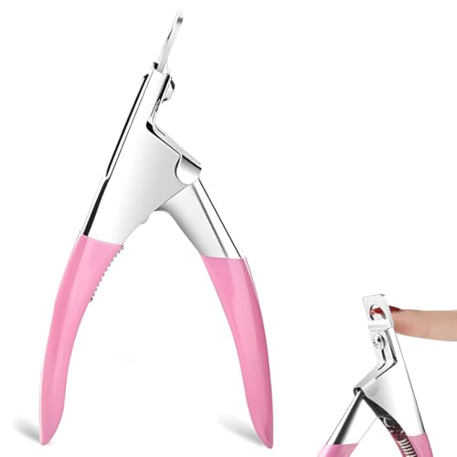 Cortaúñas, Cortaúñas Manicura Profesional, Uñas De Gel, Para Uñas Postizas (Rosa)