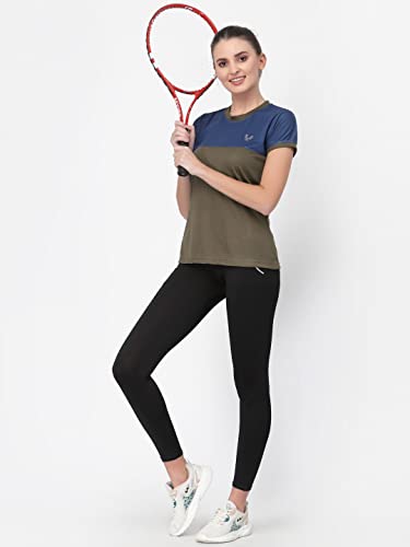Image of UZARUS Women's Dry Fit Workout Top Sports Gym T-Shirt