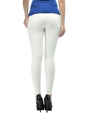 Image of Frenchtrendz Women's Skinny Fit Mid Rise Stretchable Cotton Spandex Jegging Pull On (XS-4XL)