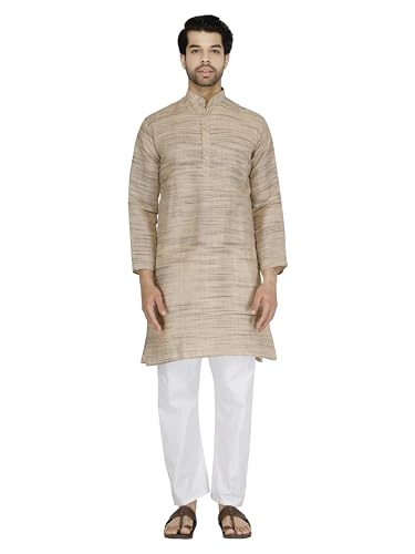 Image of Men's Khadie Cotton Relaxed Straight Kurta