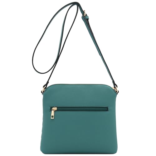 Image of FashionPuzzle Chevron Quilted Medium Crossbody Bag with Tassel Accent