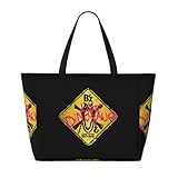 ビーチバッグ B'Z ロックバンド スパバッグ 温泉バッグ 大容量 ボストンバッグ プールバッグ ジムバッグ 収納バッグ 仕切り 防水仕様 トラベルバッグ トートバッグ 収納袋 折りたたみ式 男女兼用