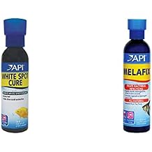 API LIQUID SUPER ICK CURE Fish remedy + API MELAFIX Freshwater Fish Bacterial Infection Remedy