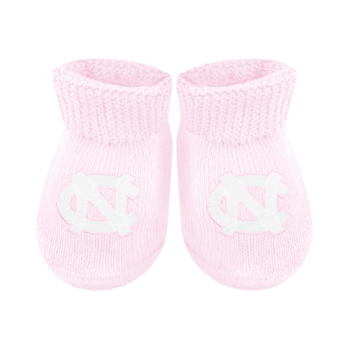 Baby Bootie Sock - North Carolina Tar Heels - Pink - Newborn - 6 Mos