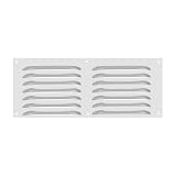 PATIKIL 12 x 8" Copertura di Ventilazione in Alluminio, Griglia Aria a Schermo Copertura Ventilazione Griglia a Persiana HVAC per Casa Cucina Camino Bagno Parete Soffitto, Tono Argento