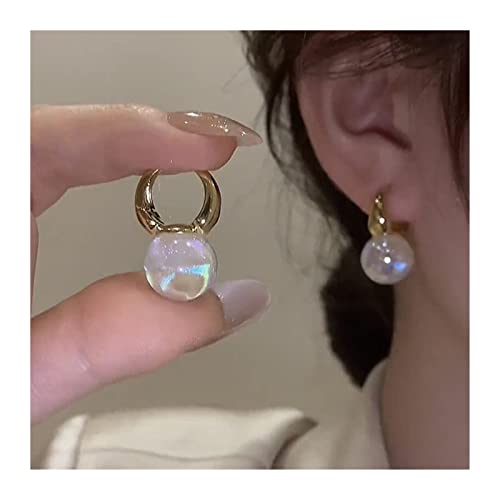Boucles d'oreilles en Perles simulées HJMMHX avec de magnifiques cerceaux minimalistes colorés