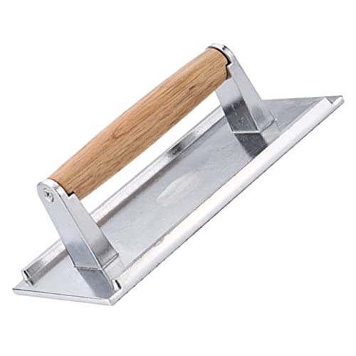 DECOMELODY Reusable Aluminum Meat Press for Burger Patties Heavy-Duty Rectangle Grill Tool Non-Stick for Steaks and Hamburgers Easy to Clean Kitchen Accessory