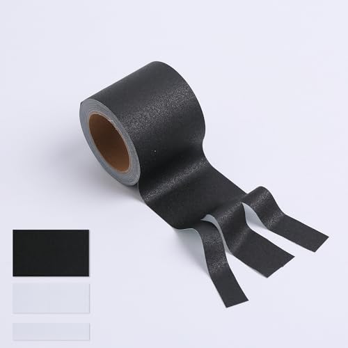 Image of 2Inch Wide Self-Adhesive Matte Book Binding Tape, 33 FT Black and White Cloth Tape for Repairing, Reinforcing, and Protecting Old & Antique Books (Black and White)