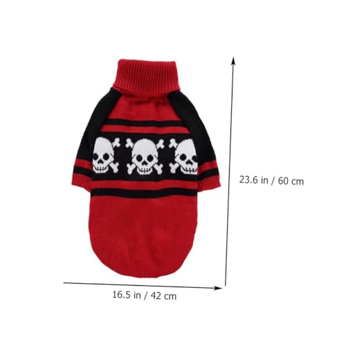 Disfraz de perro Halloween con calavera tamaño XL miniatura 2