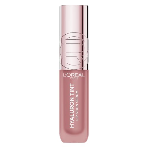 L'Oréal Paris Hyaluron Tint Lip Stain Serum, 12H haltende schwerelose Farbe, Feuchtigkeitsspendend, Lipgloss, Farbe: 601 Worth it, 5 ml – Ansicht 1