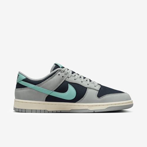 Nike Dunk Low Retro Premium Men's Shoes (FB8895-001, Light Pumice/Dark Obsidian/Coconut Milk/Green Frost) Size 113