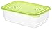 Produktbild Rotho Sunshine Vorratsdose 3.7 l, Kunststoff (BPA-frei), Grün/Transparent, 3,7 Liter (29,5 x 20 x 9,2 cm)