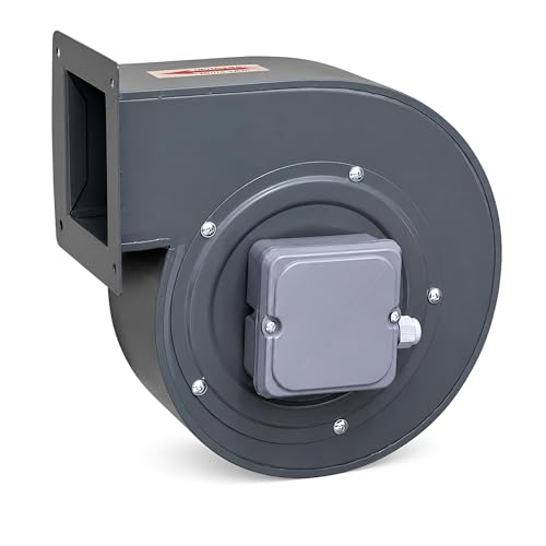 UZMAN Radiallüfter Industrie Druckgebläse Radial Gebläse Kesselgebläse Schmiedefeuer Radialventilatoren aus Aluminium oder Stahlblech - 230 V - 450m³/h bis 1150m³/h (RV 160E (950m³/h))