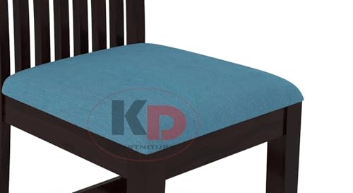 Image of Dining Table Set || Wood Dining Table with Chair 6 Seater || Dining Room Set || Wooden 6 Seater Dining Table || Modern and Unqiue Dining Table for Living Room (6 Seater Dining Table) Walnut Finish