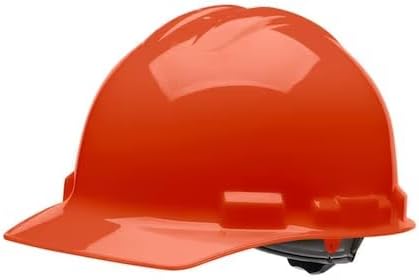Hard Hat, Polyethylene, Ratchet, Orange, Mfr: HHO1004-A