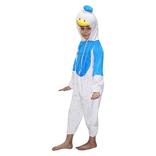 Image of Kaku Fancy Dresses Duck Cartoon Costume -Blue & White, 5-6 Years, For Boys & Girls
