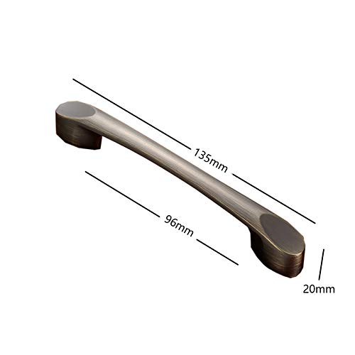 Zinc Alloy Antique Bronze Handle Pulls, Retro Door Pulls Cabinet Handle Pulls Cupboard Pulls - Image 4