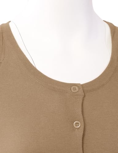 Image of Allsense Women's Long-Sleeve Crewneck Cardigan | Classic Button Down Sweater, Soft Fine Knit, Lightweight