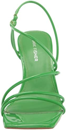 Marc Fisher Women's DARETA Heeled Sandal, Bright Green, 8 | Image 1