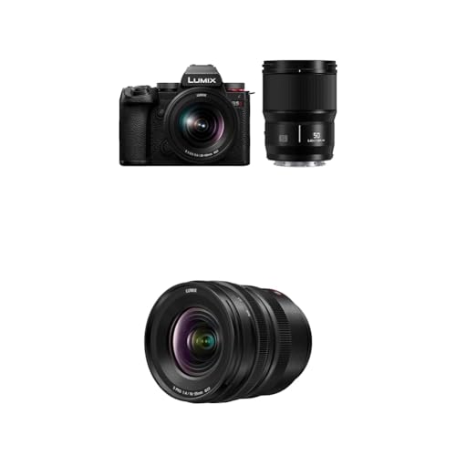 Image of Panasonic LUMIX S5II Mirrorless Camera (DC-S5M2WK) with LUMIX S Pro 16-35mm F4 Wide Zoom Lens (S-R1635)