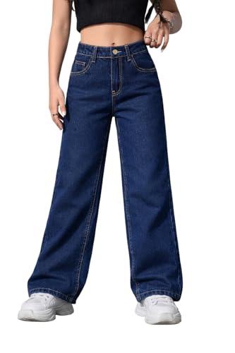 Image of ADBUCKS Stretchable Denim Fabric High Rise Straight Fit Jeans for Girls