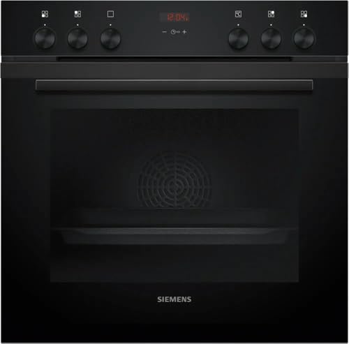 Siemens EQ322IAAB iQ300 - Juego de cocina empotrable (60 x 60 cm, aire caliente 3D para un calor uniforme, pantalla LCD y placa de inducción EI631CFB1E, zona de asado, powerBoost, sin marco