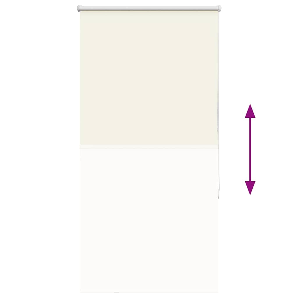 Store Enrouleur occultant Blanc cassé 65x130 cm Toile Polyester avec Supports sans perçage pour fenêtre Salon Bureau Chambre Protection Solaire et intimité