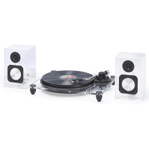 Steepletone Soho Clear Acrylic Vinyl Record Player Cover