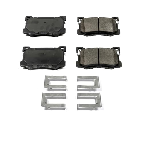 Image of PowerStop Front Brake Pads for Genesis G80 2017-20 |Hyundai Genesis 2015-16 |Kia K900 2015-17 - Z17 Ceramic Brake Pads with Installation Hardware, 17-1799