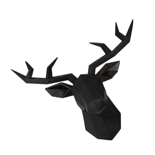 Tête de cerf décoration murale géométrique pour sublimer un salon contemporain ou un bar