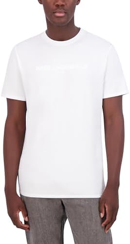 Karl Lagerfeld Men's Tonal Logo Short Sleeve T-Shirt Shirt
