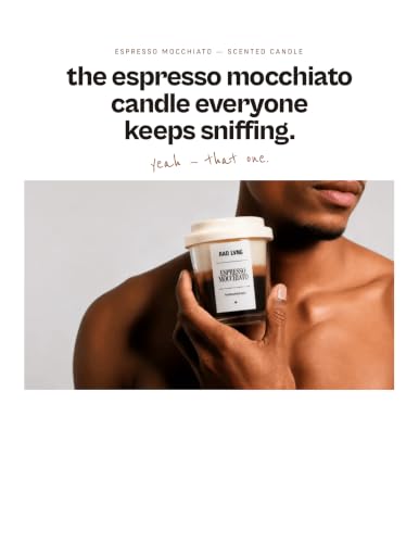 Image of RAD LVNG Espresso Macchiato Petite | 100g Soy Wax Scented Candle | 18hr+ Burn | Gel Wax Cubes | Silicone Lid | Hand-Poured | Coffee, Chocolate, Vanilla | Gifting & Home Decor