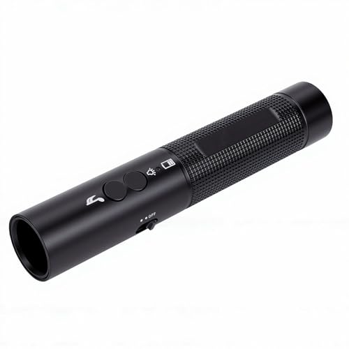 Silbato electrónico recargable con linterna y volumen ajustable miniatura 1
