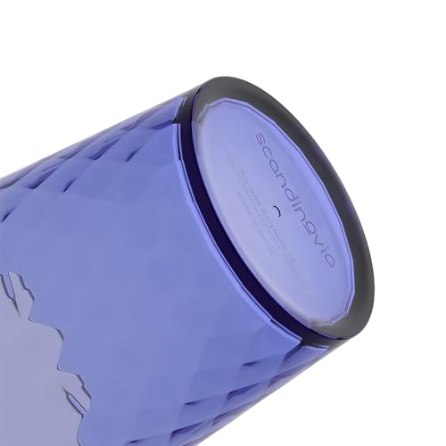 SCANDINOVIA, 400ml Unbreakable Premium Drinking Water Glasses Diamond Design, Set of 6 - Image 3