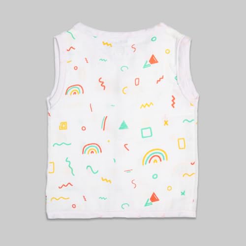 Image of Kidbea Unisex Baby Muslin Jhabla with Cute Prints | Summer Jhabla Shirt | Soft, Comfortable & Lightweight for Newborn & Infants