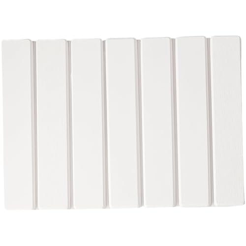 Tappetino da bagno in pietra di diatomee tappetino da doccia in pietra ultra assorbente ad asciugatura rapida da 16x12 pollici tappeto da bagno pieghevole antiscivolo per doccia bianco