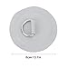 equlup 4Pcs D Ring Patch, 8cm / 3.1in Dia Stainless Steel D Ring Circular Patch for PVC Inflatable Boat Surfboard Kayak Canoe Stand Up Paddleboard (Grey)