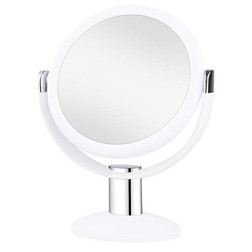 KEDSUM 1X & 10X Double Sided Magnifying Makeup Mirror, Vanity Mirror with Magnification and 360 Degree Rotation for Bathroom Bedroom Table Top