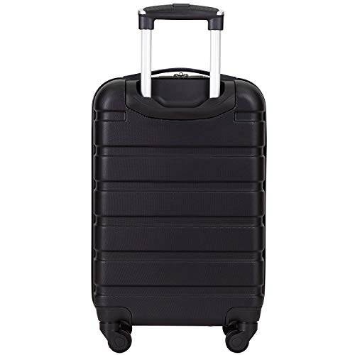 Wrangler Hardside Carry-On Spinner Luggage, Black, 20-Inch #TOP3