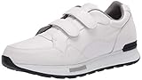 Hush Puppies mens Fashion Casual Sneaker, White Leather, 9 US